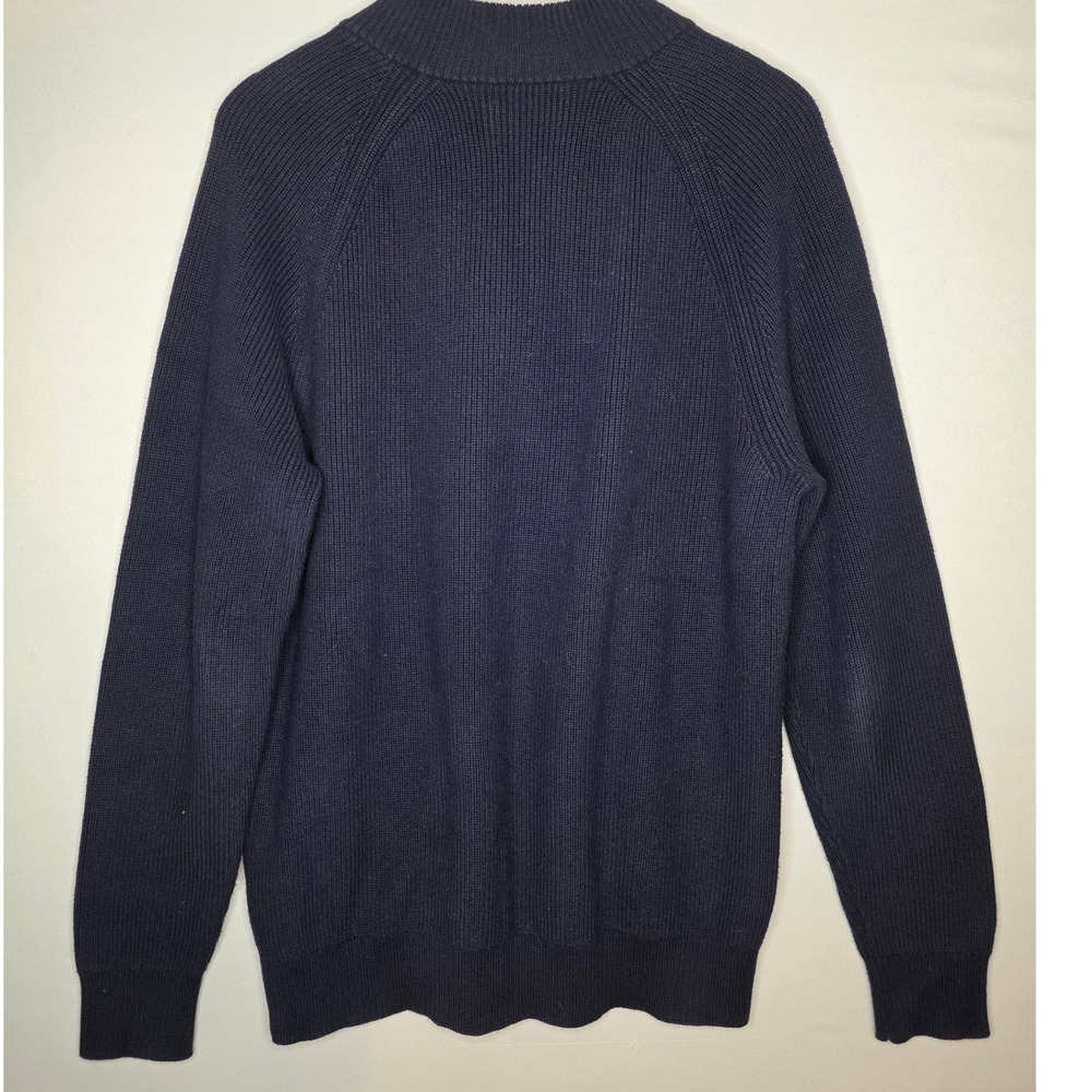 Nordstrom Navy Zip-Up Sweater - Picture 2 of 7